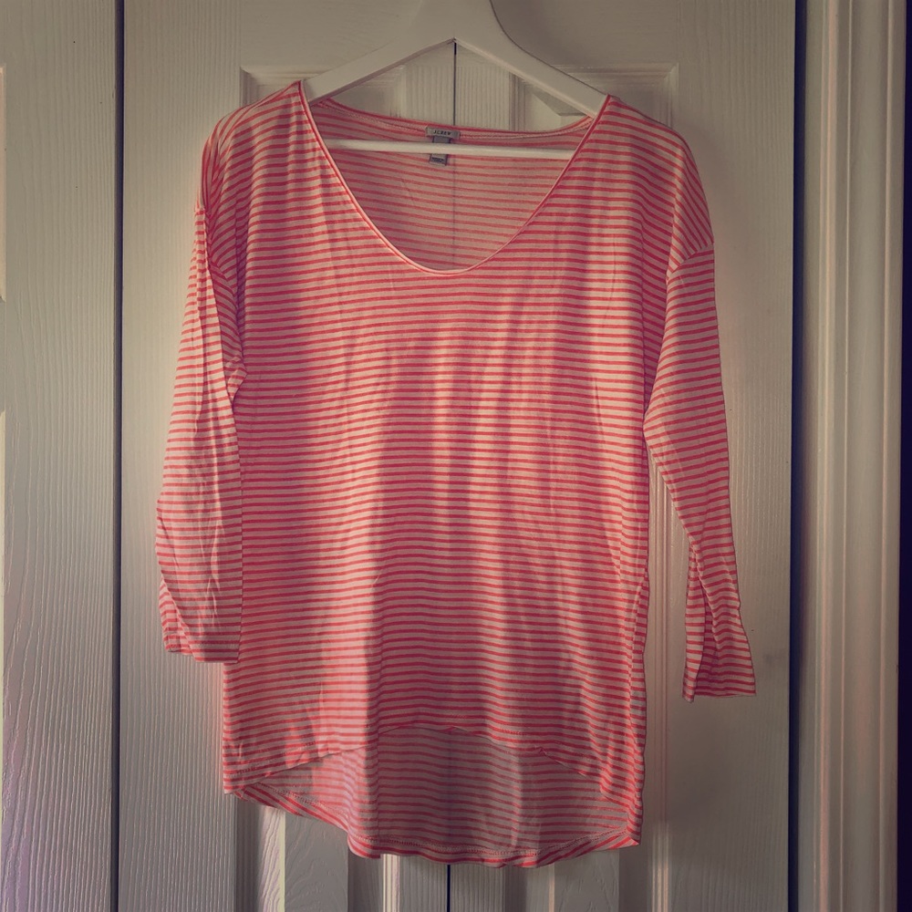 J CREW striped top size M